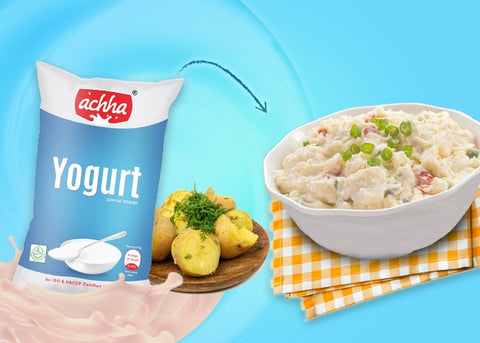 TRADITIONAL SPICY ALOO RAITA WITH ACHHA YOGURT