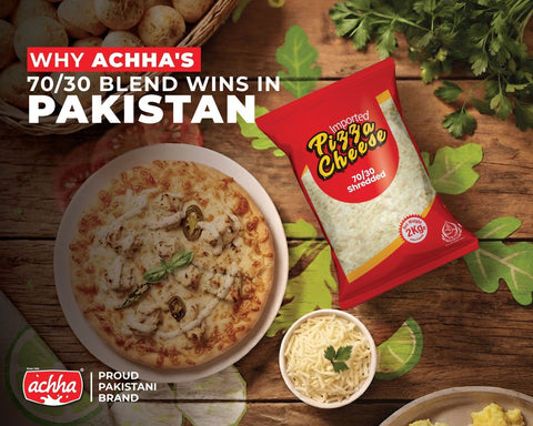Mozzarella vs Cheddar for Pizza: Why Achha's 70/30 Blend Wins in Pakistan