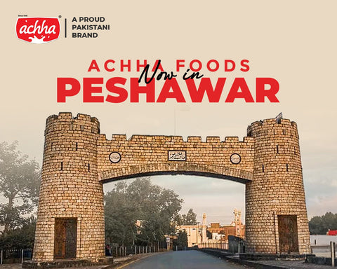 The Bab-e-Khyber Gate in Peshawar which showcases the opening of Achha Foods, an online dairy store for buying the best cheese in Pakistan, with other dairy products