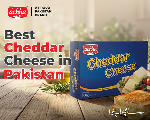Discover why Achha Cheddar Cheese is a top choice in Pakistan. Learn how to use cheddar for burgers, sandwiches, and meals, plus buying tips and FAQs.