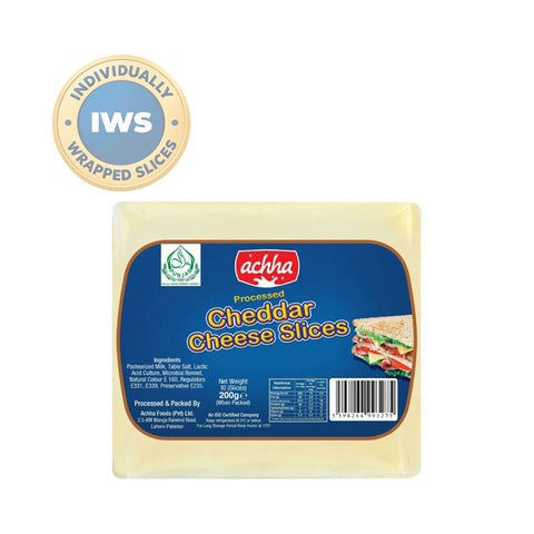 Achha foods IWS Cheddar Cheese Slices-200Gm