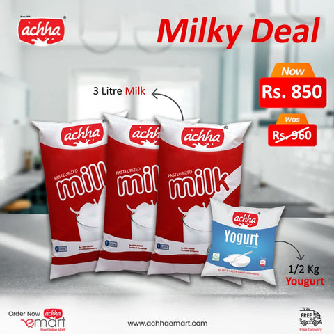 Pure and creamy Achha milk to make your bones stronger